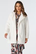 Casaco Longo PKS Pêlo Off White