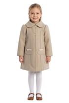 Casaco Longo Sobretudo Luxo infantil Menina Inverno Lã Papilloo