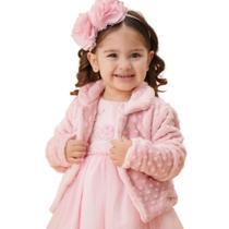 Casaco Luxo Infantil De Bolinhas Macio Cattai Casaco Luxo Infantil De Bolinhas Macio Cattai