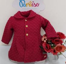 Casaco Luxo Paraiso Bebe Menina Inverno Ref 9176 Casaquinho