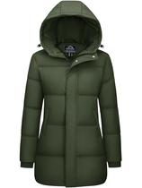 Casaco MAGCOMSEN Winter para mulher Puffer Army Green 2XL
