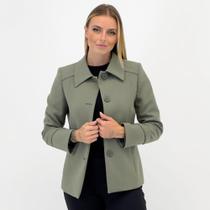 Casaco Malise Curto em Malha Executive Feminino