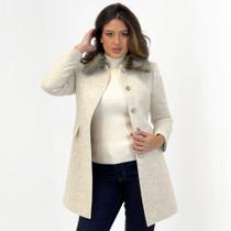 Casaco Malise Lã Batida 7/8 Feminino