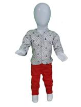 Casaco manga longa bebê masculino em Suede âncora