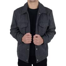 Casaco Masculino Broken Rules Cinza Escuro - 0094