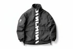 Casaco Masculino Casual Gola Alta com Bolsos Grandes Cinza P