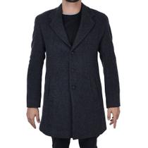 Casaco Masculino Peleteria Cordeiro Lã Cinza Escuro - 3045 Casaco Masculino Peleteria Cordeiro Lã Cinza Escuro - 3045