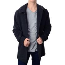 Casaco Masculino Peleteria Cordeiro Lã Marinheiro Cinza 3036 Casaco Masculino Peleteria Cordeiro Lã Marinheiro Cinza 3036