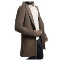 Casaco Masculino Spirito Santo Lã Class Henry Marrom - 3702 Casaco Masculino Spirito Santo Lã Class Henry Marrom - 3702