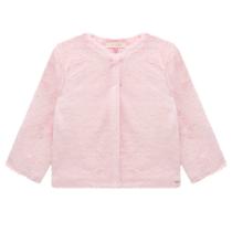 Casaco Menina Bebê Kukiê em Pelo Liso na cor Rosa