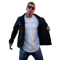 Casaco Metal Carbono Jeans Com Forro Lan De Carneiro Stretch Casaco Metal Carbono Jeans Com Forro Lan De Carneiro Stretch