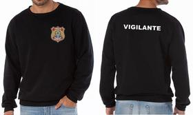 Casaco Moletom Blusão Flanelado VIGILANTE Bordado - Confortável e Estiloso