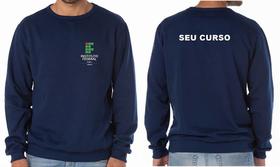 Casaco Moletom Blusão Peluciado INSTITUTO FEDERAL Bordado - Confortável e Estiloso