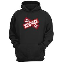 Casaco moletom canguru brooklyn new york streetwear capuz