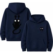 Casaco Moletom Canguru Estampa Gatinho Divertido Ideal Para Dia a Dia Escola Faculdade Algodao Macio Casaco Moletom Canguru Estampa Gatinho Divertido Ideal Para Dia a Dia Escola Faculdade Algodao Macio