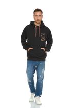 Casaco Moletom Canguru Natural Island Preto Ref.70037 Casaco Moletom Canguru Natural Island Preto Ref.70037