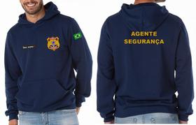 Casaco Moletom Capuz e Bolso AGENTE SEGURANÇA Bordado - Confortável e Estiloso Casaco Moletom Capuz e Bolso AGENTE SEGURANÇA Bordado - Confortável e Estiloso