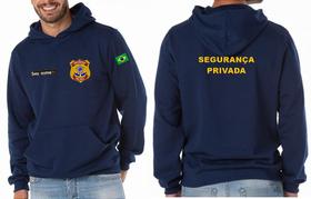 Casaco Moletom Capuz e Bolso Bordado MOD2 - Segurança Privada