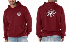 Casaco Moletom Capuz e Bolso Personalizado com Bordado