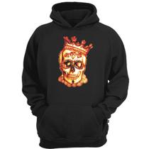 Casaco moletom caveira de ouro moda de rua skull swag drip