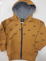 Casaco moletom com capuz damasco biogas