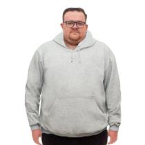 Casaco Moletom Fechado Canguru Plus Size Flanelado Quentinho Basica G1 ao G5 Tecido Macio Conforto Casaco Moletom Fechado Canguru Plus Size Flanelado Quentinho Basica G1 ao G5 Tecido Macio Conforto