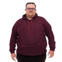 Casaco Moletom Fechado Canguru Plus Size Flanelado Quentinho Basica G1 ao G5 Tecido Macio Conforto Casaco Moletom Fechado Canguru Plus Size Flanelado Quentinho Basica G1 ao G5 Tecido Macio Conforto