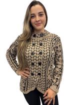 Casaco Moletom Feminino Sobretudo Moda Inverno Frio 588