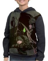 Casaco Moletom Infantil Arrow Arqueiro Verde