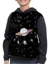 Casaco Moletom Infantil Astronautas Carossel Na Lua