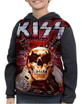 Casaco Moletom Infantil Banda De Hard Rock Kiss