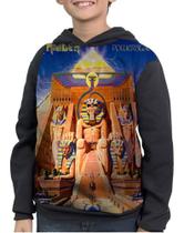 Casaco Moletom Infantil Banda Iron Maiden Powerslave