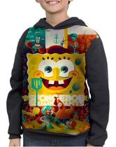 Casaco Moletom Infantil Bob Esponja Calça Quadrada Casaco Moletom Infantil Bob Esponja Calça Quadrada