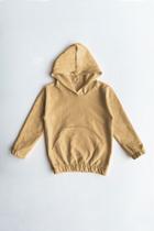 Casaco Moletom Infantil Bolso a Fio Peluciado Cappuccino Casaco Moletom Infantil Bolso a Fio Peluciado Cappuccino