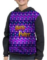 Casaco Moletom Infantil Colorido Harry Potter Full Print Casaco Moletom Infantil Colorido Harry Potter Full Print