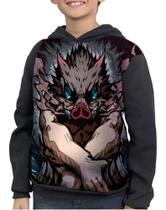 Casaco Moletom Infantil Demon Slayer Inosuke