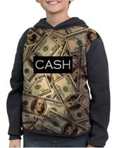 Casaco Moletom Infantil Dolar Cash Notas De Dinheiro