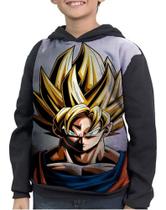 Casaco Moletom Infantil Dragon Ball Super Sayajin Casaco Moletom Infantil Dragon Ball Super Sayajin