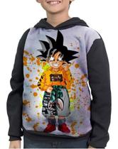 Casaco Moletom Infantil Fanart Dragon Ball Goku Criança Casaco Moletom Infantil Fanart Dragon Ball Goku Criança