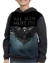 Casaco Moletom Infantil Game Of Thrones All Men Must Die
