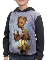 Casaco Moletom Infantil Groot Guardiões Da Galáxia