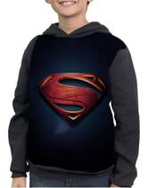 Casaco Moletom Infantil Logo Supergirl Superman Casaco Moletom Infantil Logo Supergirl Superman