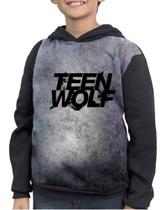 Casaco Moletom Infantil Logo Teen Wolf Full Print