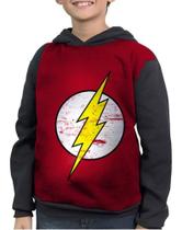 Casaco Moletom Infantil Logo The Flash Full Print