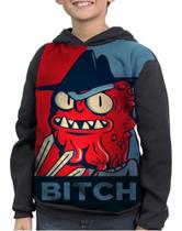 Casaco Moletom Infantil Rick And Morty Scary Terry Bitch