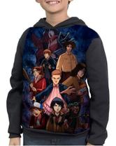 Casaco Moletom Infantil Stranger Things Série Desenho Casaco Moletom Infantil Stranger Things Série Desenho
