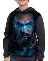 Casaco Moletom Infantil Super-herói Aquaman Liga Da Justiça