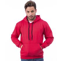 Casaco Moletom liso Canguru com bolso e Capuz Masculino e Feminino blusa de frio Plus Size-M007