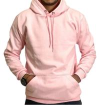 Casaco Moletom liso Masculino e Feminino blusa de frio Canguru -M004