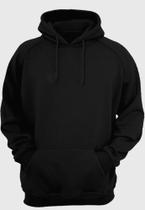 Casaco Moletom liso Masculino e Feminino blusa de frio Com Capuz Modelo Canguru -RM004